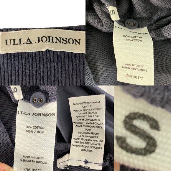 Ulla Johnson Kara Puff Sleeve Ribbed Top Blouse S Periscope Henley Quiet Luxury - Picture 7 of 14